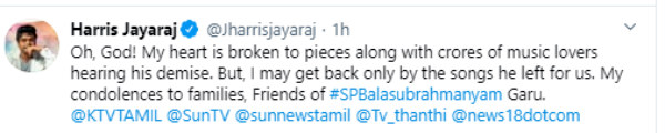 SP Balasubrahmanyam death twitter reactions from Rahul Gandhi MK Stalin Latha mangeshkar 