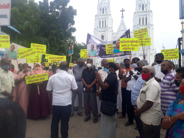 Yesu sabai stages protest against arrest of Father Stan Swamy 