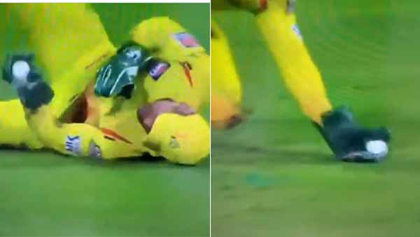 தோனி அடித்த டைவ் தோனி அடித்த டைவ்