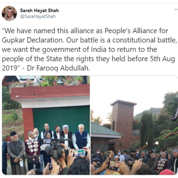 Jammu Kashmir Parties form Alliance For Article 370 