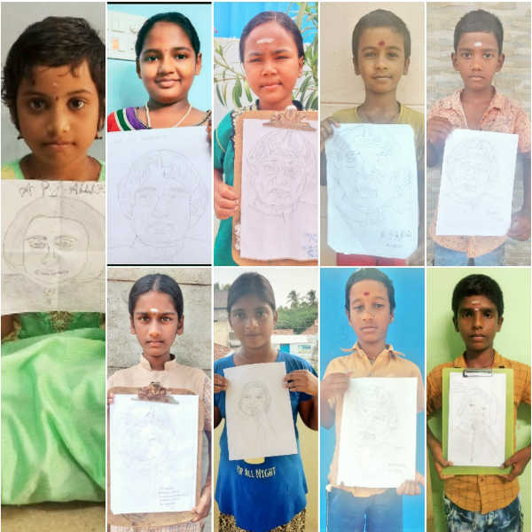 APJ AbdulKalam birth anniversary Devokottai School students Celebration online 