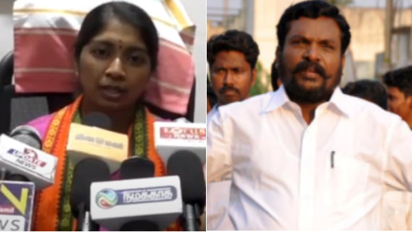 TN BJP blasts VCK Thirumavalavan in strong words TN BJP blasts VCK Thirumavalavan in strong words