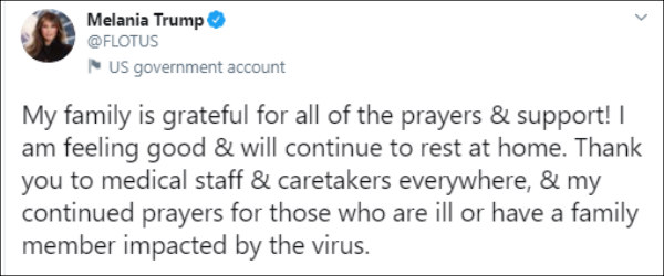 I will be leaving the great Walter Reed Medical Center today;Feeling really good says Donald Trump I will be leaving the great Walter Reed Medical Center today;Feeling really good says Donald Trump