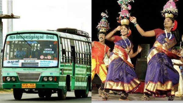 Tamil Nadu government allows folk artists can carry their equipment in buses for free Tamil Nadu government allows folk artists can carry their equipment in buses for free