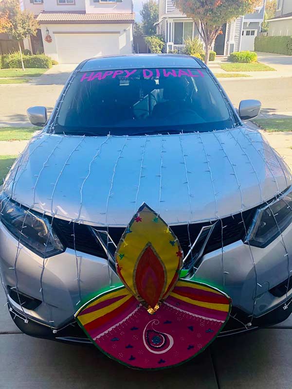 Indian American Community in California State gathered for Diwali Car Parade