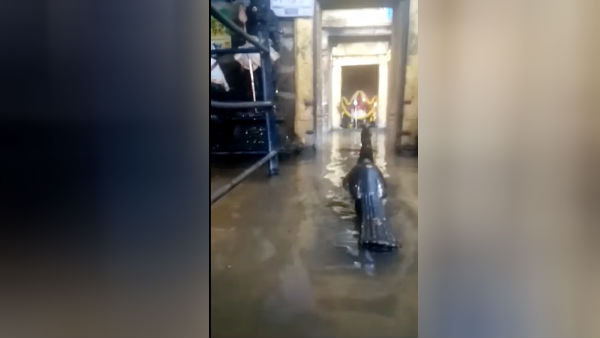 Heavy rains in the Western Ghats - floods in Tamiraparani river and Courtallam falls 