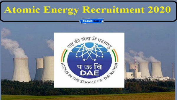 Atomic energy recruitment 2020: Fantastic job for 10th, Diploma, Degree graduates Atomic energy recruitment 2020: Fantastic job for 10th, Diploma, Degree graduates