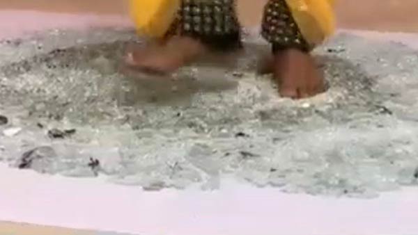 positive story: Coimbatore youth perform Karakattam on glass piece,,world record done positive story: Coimbatore youth perform Karakattam on glass piece,,world record done