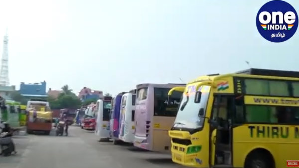  Chennai Koyambedu omni bus stand looks deserted without passengers 