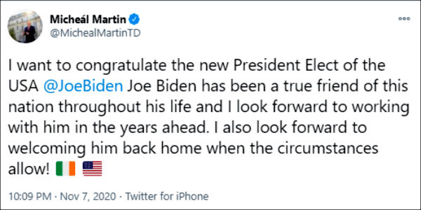 World leaders congratulate US New President Joe Biden 