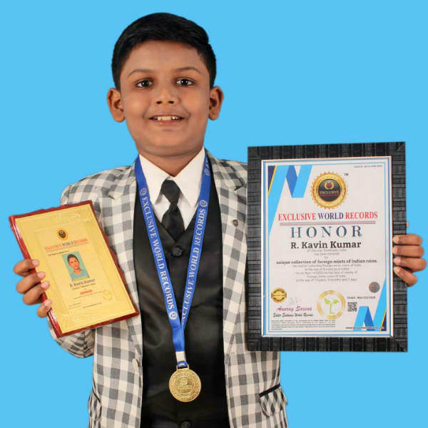two chennai boys Exclusive World Records for coin collection