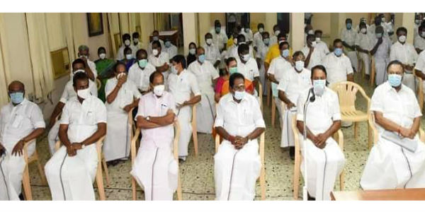 AIADMK hold district secretaries meeting in Chennai 