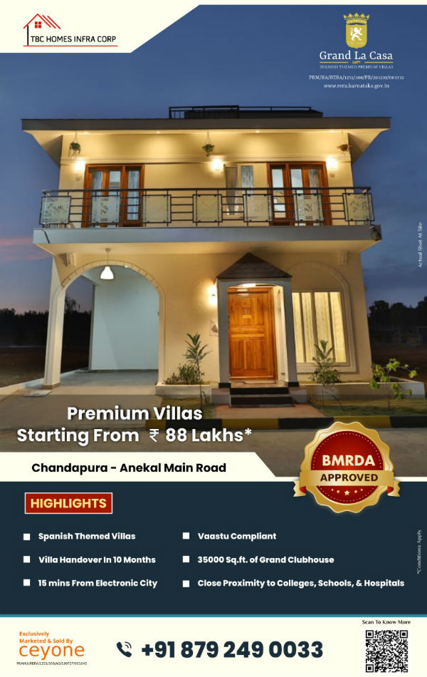 Grand La Casa Premium Villas fo Sale in Bangalore Grand La Casa Premium Villas fo Sale in Bangalore