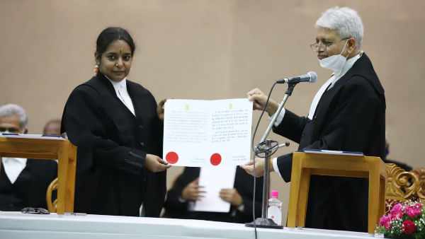 10 newly appointed judges of the Chennai High Court took office 10 newly appointed judges of the Chennai High Court took office