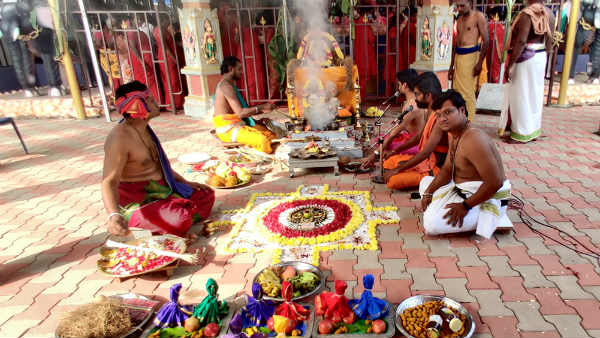 Sri Maha bairavar Ruthra temple Sri samundeeswari temple Kumbabhisegam 