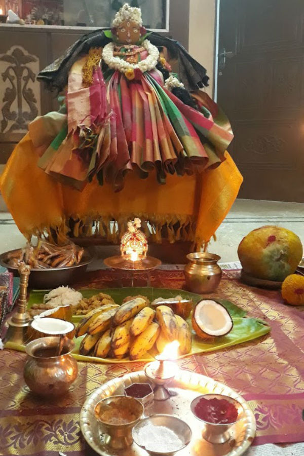 18 வகை காய்கறிகள் படையல் 