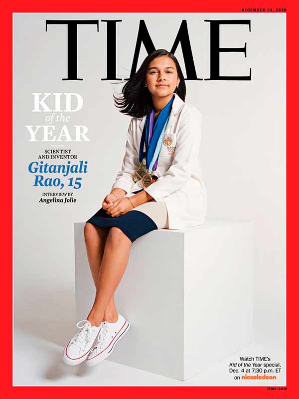 Time magazine honors an indian-origin child 