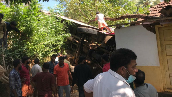 6 dead as bus falls on a house in Kerala 