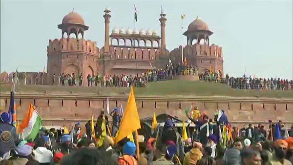 A timeline on farmers raised flag at Red Fort on Republic Day 