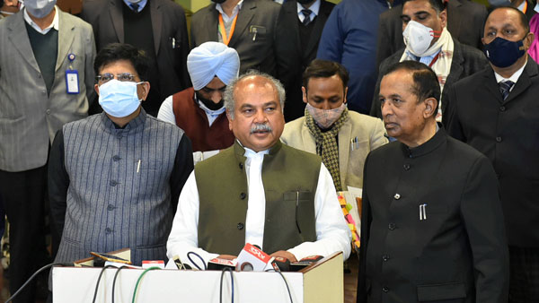 ninth round of talks between the farmer unions and the government underway 