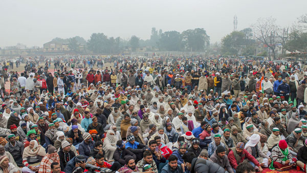  Farmer Mahapanchayat Big Crowd in Muzaffarnagar 