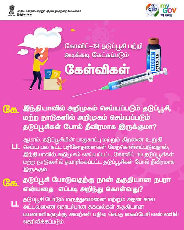 Question and Answers on Covid19 Vaccine