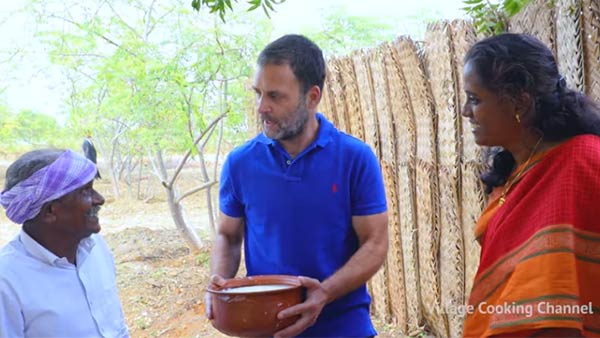 rahul gandhi village cooking mushroom briyani tn election 2021