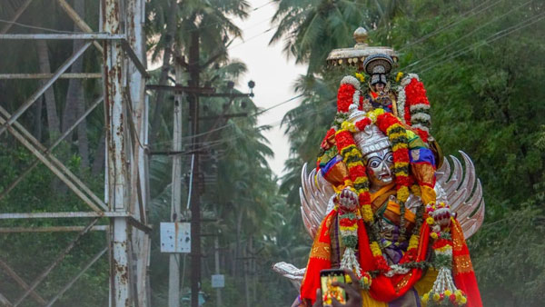 Sri Rangam Ranganathar Temple Thai Therottam - Karuda sevai on the 22nd 2021 Sri Rangam Ranganathar Temple Thai Therottam - Karuda sevai on the 22nd 2021