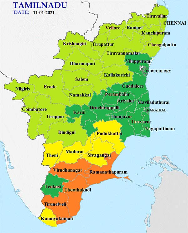 IMD alerts Heavy to Very Heavy rain in Tamilnadu 