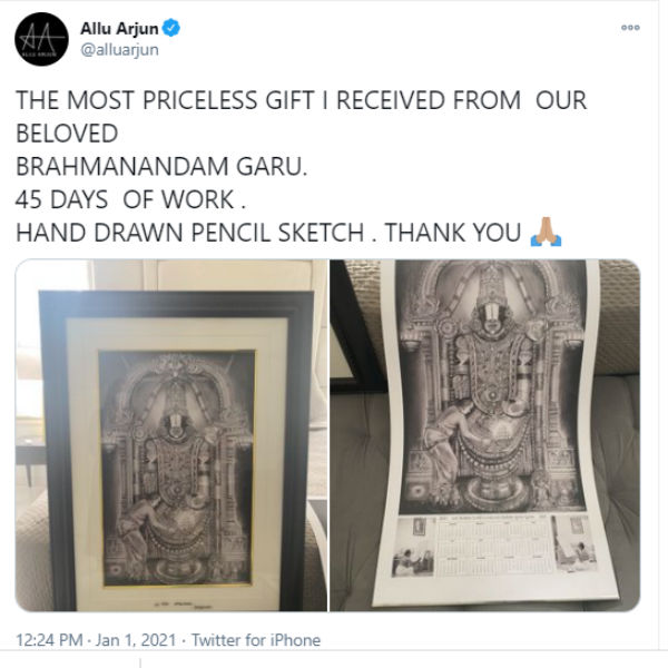  Actor Brahmanandams Perumal drawing goes viral on socials