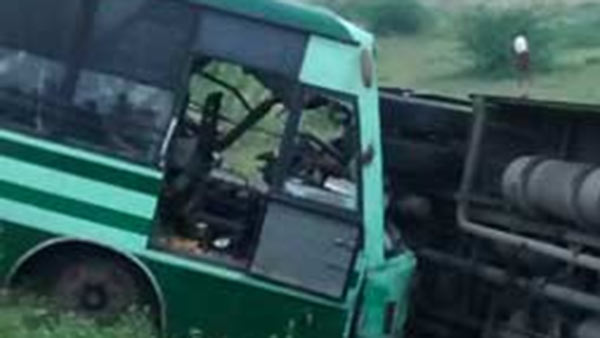 தற்காலிக பயிற்சி டிரைவரால் விபத்து 