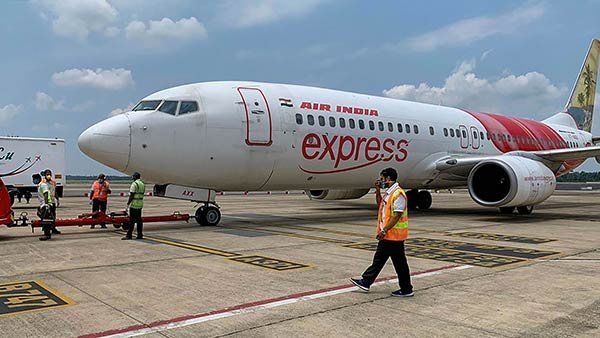 Air India Express Flight Loses Control After Landing at Vijayawada Airport Air India Express Flight Loses Control After Landing at Vijayawada Airport