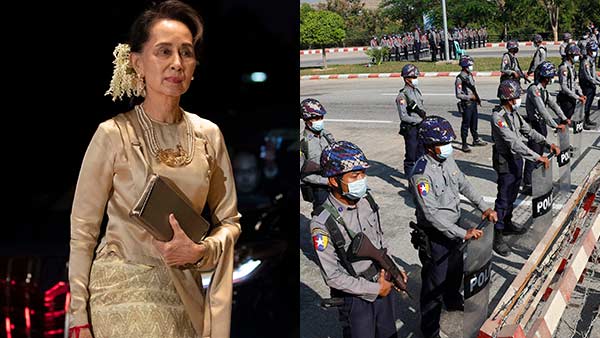 Myanmar Leader Aung San Suu Kyi Detained, Ruling Party Spokesman Says Myanmar Leader Aung San Suu Kyi Detained, Ruling Party Spokesman Says