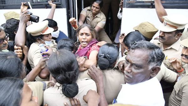 JothiMani MP arrested by the Karur police 