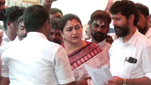 குஷ்பு பிரச்சாரம் 