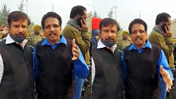 Madurai MP Su.Venkatesan visits Ghazipur farmers protest site Madurai MP Su.Venkatesan visits Ghazipur farmers protest site