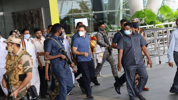 Puducherry Assembly Election: Rahul Gandhi arrives Chennai 