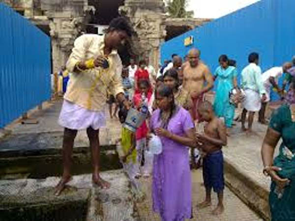 Thai Amavasai Teerthavari in Rameswaram temple 