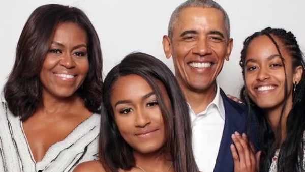 The 3 Who Never Fail To Make Me Smile, Obama shares his Valentines Day Pic The 3 Who Never Fail To Make Me Smile, Obama shares his Valentines Day Pic