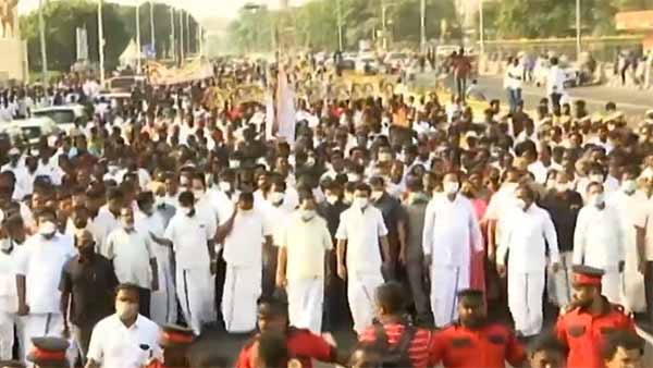 Anna Memorial Day - DMK Peace Rally Tribute to MK Stalin 