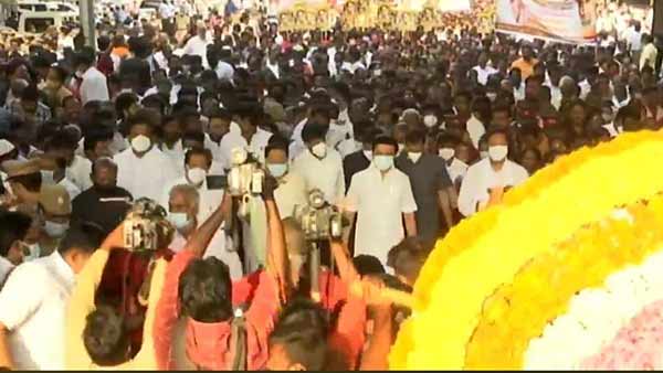 Anna Memorial Day - DMK Peace Rally Tribute to MK Stalin 