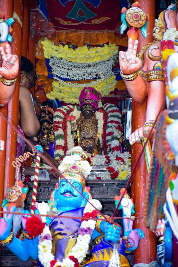 Thiruvallikkeni Parthasarathy Temple Car festival on Tuesday 