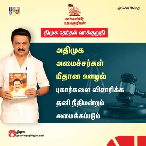  12 Highlights of DMK Manifesto For 2021 Tamil Nadu Assembly Elections 
