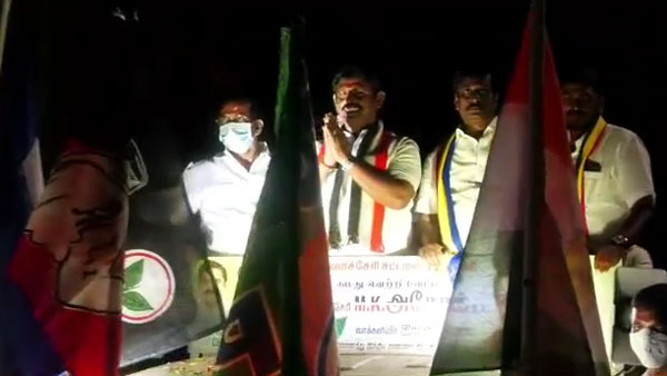 velachery aiadmk candidate ashok played kabaddi during campaign