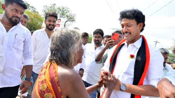 Anbil mahesh poyyamozhi campaign in Thiruverumbur 