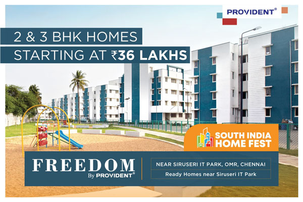  Buy 2 and 3 bhk homes in Chennai from Freedom by Provident 