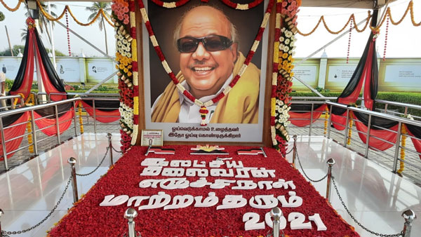 MK Stalins birthday tribute at Anna and Karunanidhi memorials 
