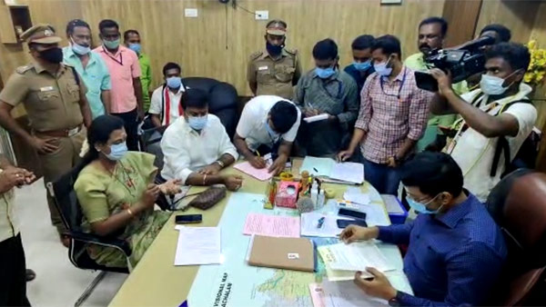 L. Murugan, Khushbu, Premalatha filed nomination for Tamil Nadu Assembly election 2021 