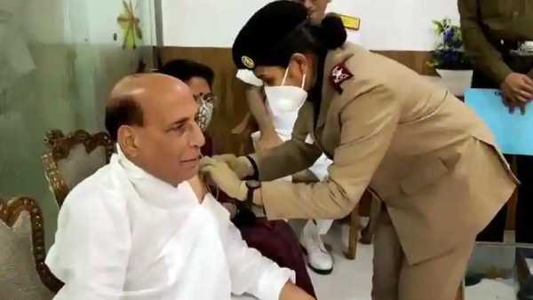 Minister Rajnath Singh and Ravi Shankar prasad takes Corona vaccine
