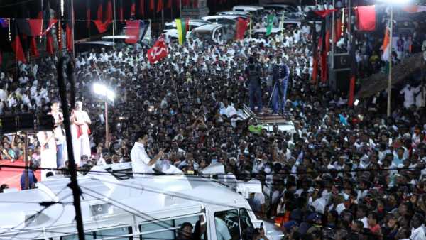 வாக்கு சேகரித்த ஸ்டாலின் வாக்கு சேகரித்த ஸ்டாலின்